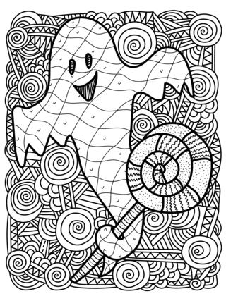 Halloween 74 - Dibujos para colorear de fiestas - Coloriages - 10doigts.fr