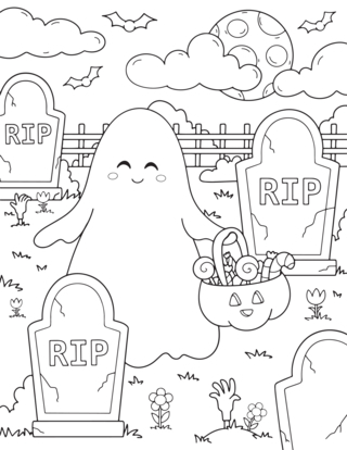Halloween 78 - Dibujos para colorear de fiestas - Coloriages - 10doigts.fr