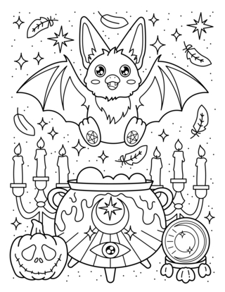 Halloween 82 - Dibujos para colorear de fiestas - Coloriages - 10doigts.fr