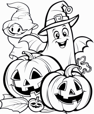 Halloween 85 - Dibujos para colorear de fiestas - Coloriages - 10doigts.fr