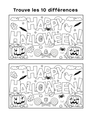 Halloween 98 - Dibujos para colorear de fiestas - Coloriages - 10doigts.fr