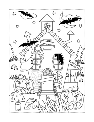 Halloween14 - Dibujos para colorear de fiestas - Coloriages - 10doigts.fr