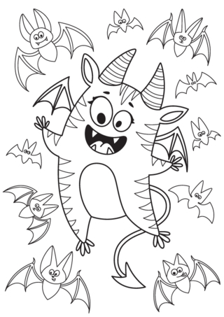 Halloween15 - Dibujos para colorear de fiestas - Coloriages - 10doigts.fr