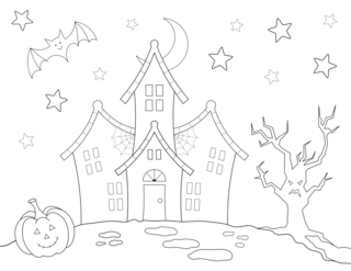Halloween26 - Dibujos para colorear de fiestas - Coloriages - 10doigts.fr