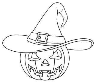 Halloween28 - Dibujos para colorear de fiestas - Coloriages - 10doigts.fr