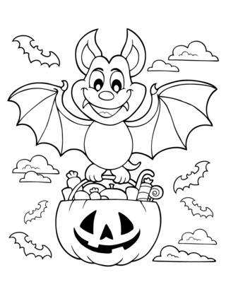 Halloween31 - Dibujos para colorear de fiestas - Coloriages - 10doigts.fr