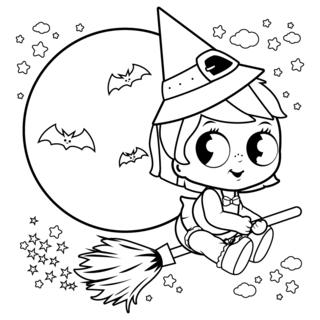 Halloween37 - Dibujos para colorear de fiestas - Coloriages - 10doigts.fr