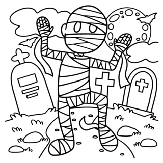 Halloween39 - Dibujos para colorear de fiestas - Coloriages - 10doigts.fr