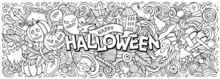 Halloween42 - Dibujos para colorear de fiestas - Coloriages - 10doigts.fr