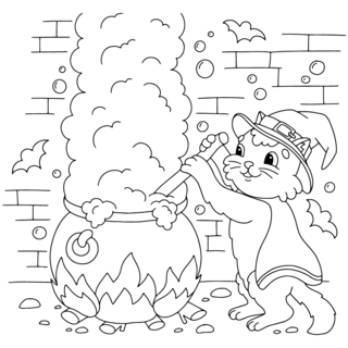 Halloween43 - Dibujos para colorear de fiestas - Coloriages - 10doigts.fr