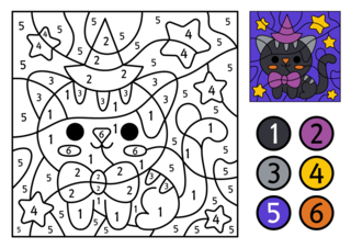 Halloween54 - Dibujos para colorear de fiestas - Coloriages - 10doigts.fr