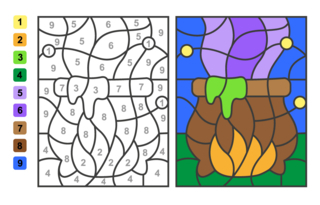 Halloween60 - Dibujos para colorear de fiestas - Coloriages - 10doigts.fr