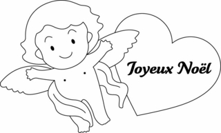 Angel 03 - Holiday coloring pages - Coloriages - 10doigts.fr