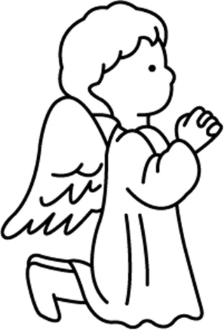 Cherub 05 - Holiday coloring pages - Coloriages - 10doigts.fr