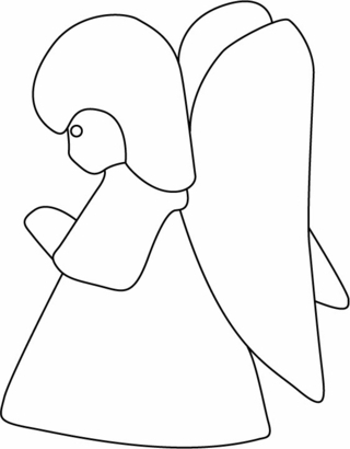 Little Angel 07 - Holiday coloring pages - Coloriages - 10doigts.fr