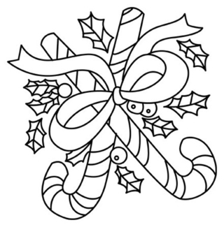 Candies 01 - Holiday coloring pages - Coloriages - 10doigts.fr