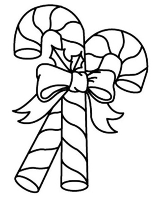 Candies 04 - Holiday coloring pages - Coloriages - 10doigts.fr