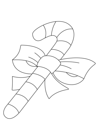 Candies 06 - Holiday coloring pages - Coloriages - 10doigts.fr