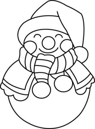 Snowman 04 - Holiday coloring pages - Coloriages - 10doigts.fr