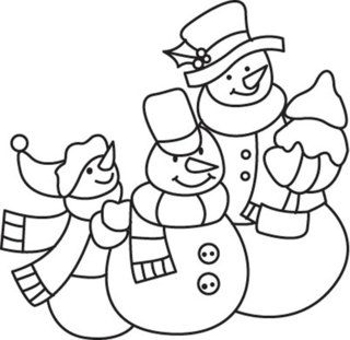 10 Snowman - Holiday coloring pages - Coloriages - 10doigts.fr