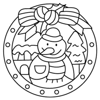Snowman 21 - Holiday coloring pages - Coloriages - 10doigts.fr