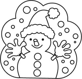 Snowman 27 - Holiday coloring pages - Coloriages - 10doigts.fr