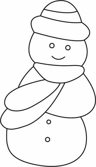Snowman 32 - Holiday coloring pages - Coloriages - 10doigts.fr