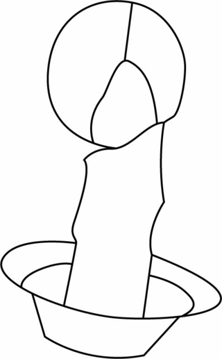 Candles 11 - Holiday coloring pages - Coloriages - 10doigts.fr