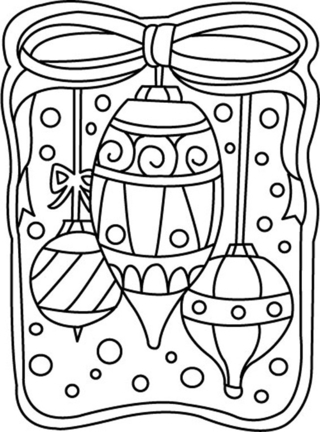 Christmas Ornaments 02 - Holiday coloring pages - Coloriages - 10doigts.fr