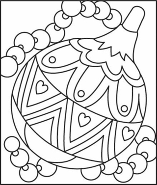 Christmas Baubles 03 - Holiday coloring pages - Coloriages - 10doigts.fr