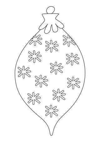 Christmas Baubles 07 - Holiday coloring pages - Coloriages - 10doigts.fr