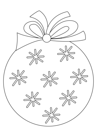 Christmas Baubles 08 - Holiday coloring pages - Coloriages - 10doigts.fr