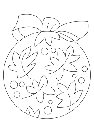 10 Christmas baubles - Holiday coloring pages - Coloriages - 10doigts.fr