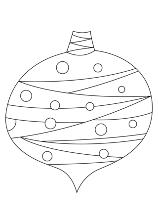 Christmas Baubles 12 - Holiday coloring pages - Coloriages - 10doigts.fr