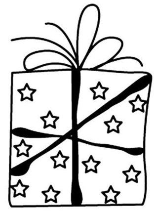 Gift 02 - Holiday coloring pages - Coloriages - 10doigts.fr