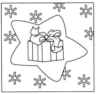 Gift 03 - Holiday coloring pages - Coloriages - 10doigts.fr