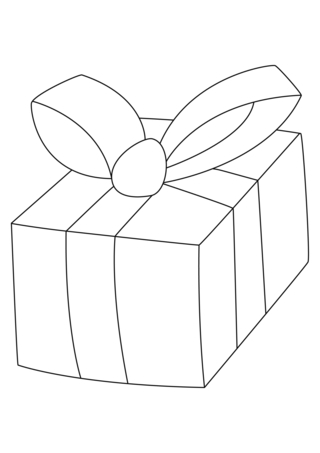 Gift 06 - Holiday coloring pages - Coloriages - 10doigts.fr