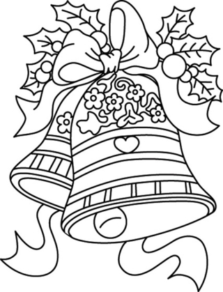 Bell 02 - Holiday coloring pages - Coloriages - 10doigts.fr