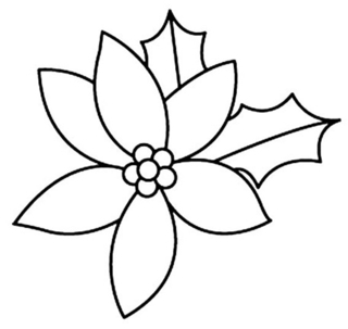 Holly 01 - Holiday coloring pages - Coloriages - 10doigts.fr