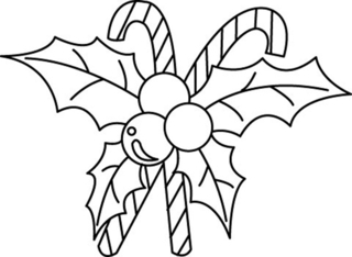 Holly 06 - Holiday coloring pages - Coloriages - 10doigts.fr