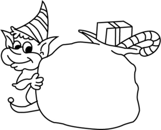 Elf 04 - Holiday coloring pages - Coloriages - 10doigts.fr