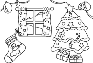 Christmas 06 - Holiday coloring pages - Coloriages - 10doigts.fr