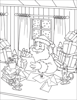 Christmas 38 - Holiday coloring pages - Coloriages - 10doigts.fr