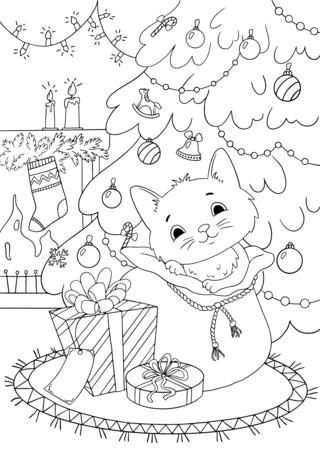 Christmas 40 - Holiday coloring pages - Coloriages - 10doigts.fr