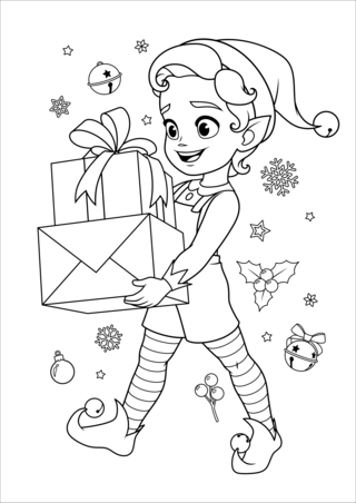 Christmas 48 - Holiday coloring pages - Coloriages - 10doigts.fr