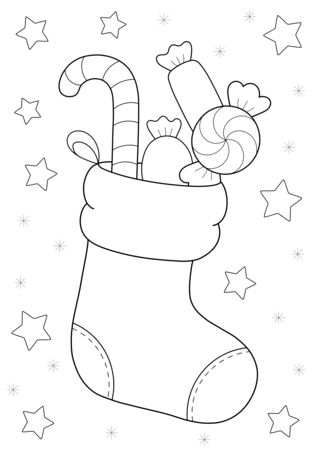 Christmas 51 - Holiday coloring pages - Coloriages - 10doigts.fr