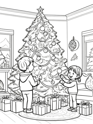 Christmas 52 - Holiday coloring pages - Coloriages - 10doigts.fr