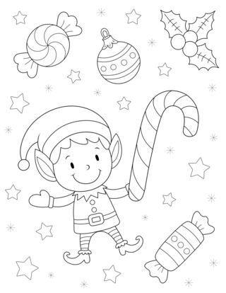 Christmas 62 - Holiday coloring pages - Coloriages - 10doigts.fr