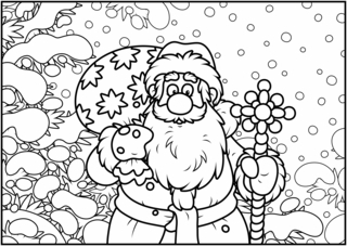 Noel16 - Holiday coloring pages - Coloriages - 10doigts.fr