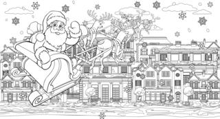 Noel17 - Holiday coloring pages - Coloriages - 10doigts.fr